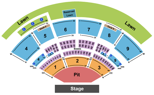 First Financial Credit Union Amphitheater RÜFÜS DU SOL Seating Chart